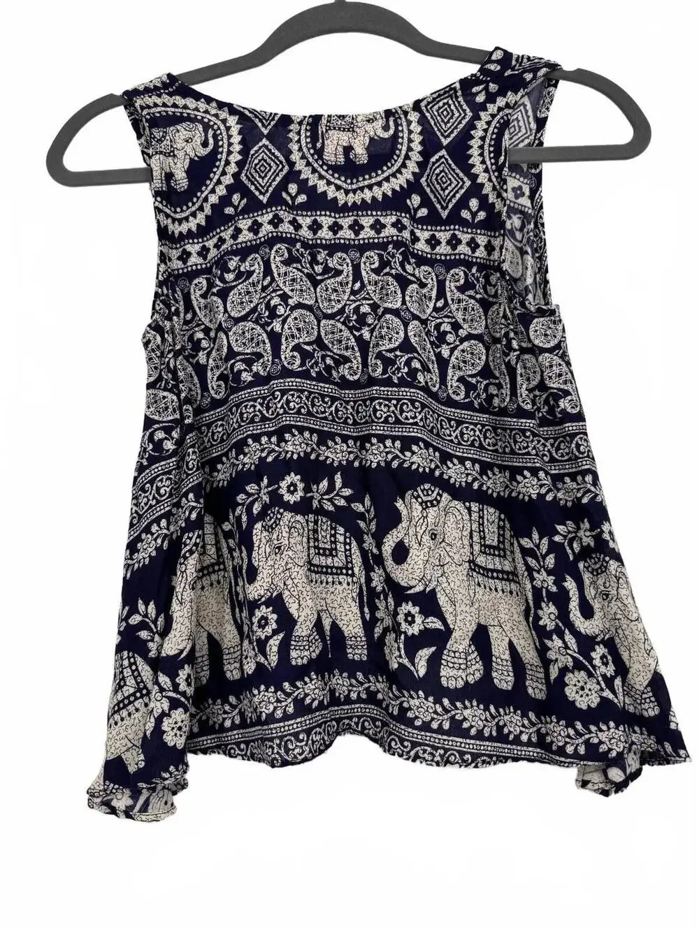 Gypsy Rose Asymmetrical Indian hippie crop top Size S it comes with free sticker